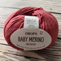 Włóczka Drops Baby Merino 46, herbaciany róż